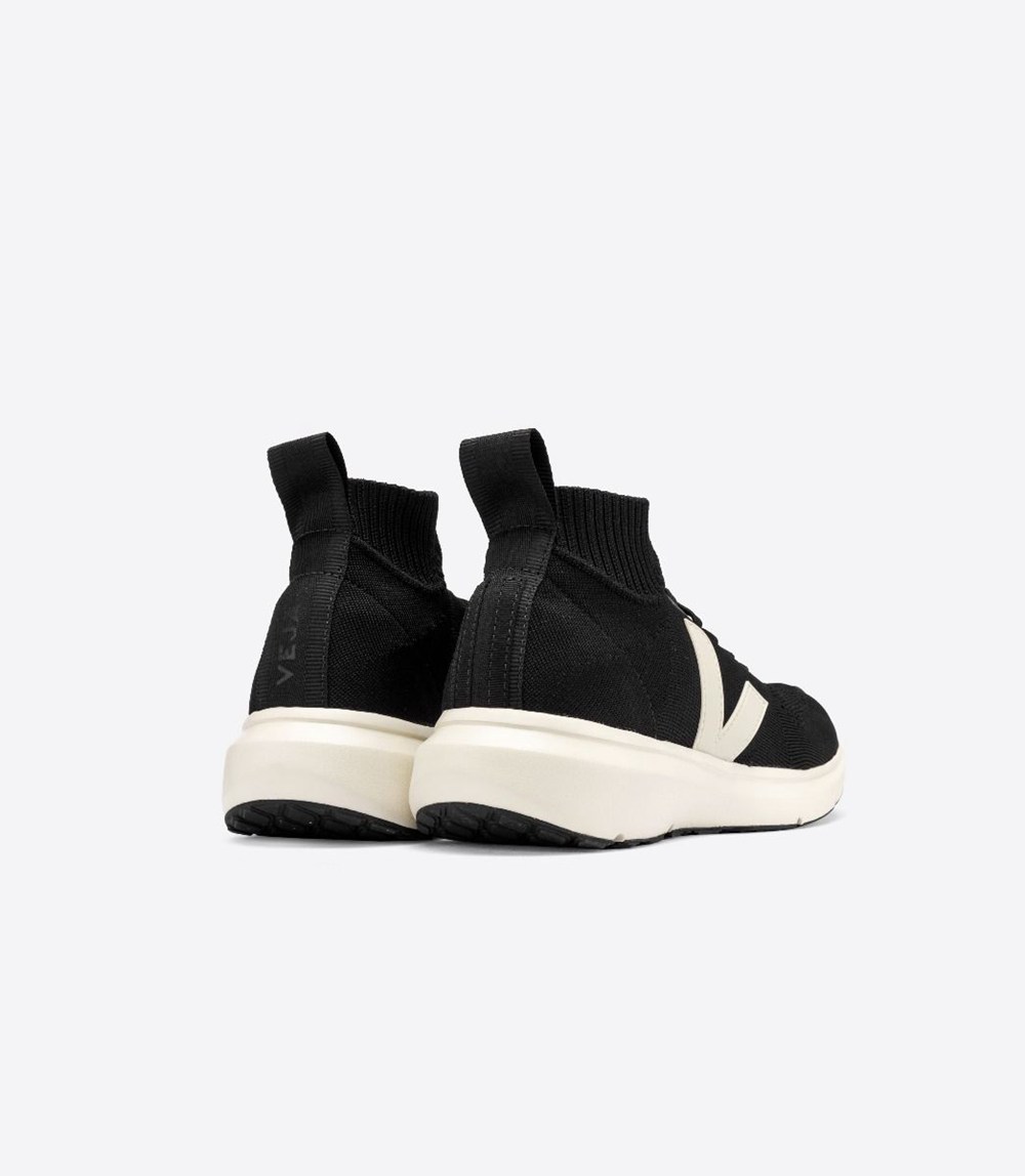 Veja Sneakers Mens - V-knit X Rick Owens Mid - Black - 7806CAVWM